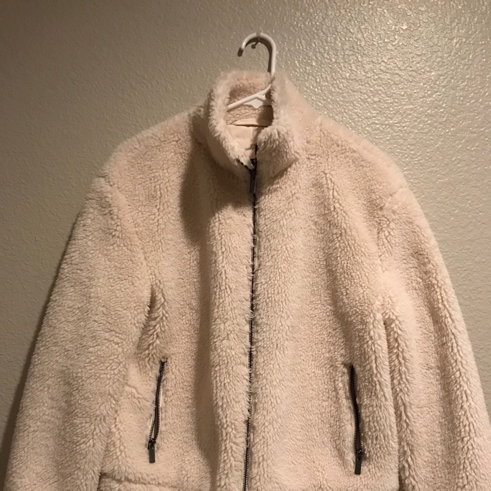 Universal Thread Cream Fleece Zip-Up Jacket